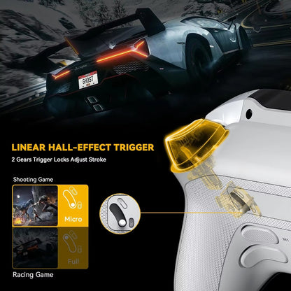 Mamba One V2 Wireless Gaming Controller for Switch/Pc/Ios/Android Hall Effect Stick RGB Light 1800Mah with Charging Dock