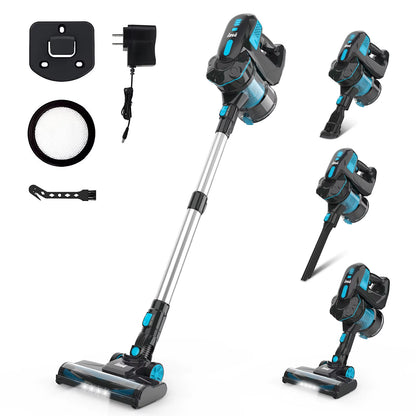 Cordless Vacuum Cleaner, 20Kpa Stick Vacuum up to 40Min Runtime, 6-In-1 Cordless Stick Vacuum for Household Cleaning