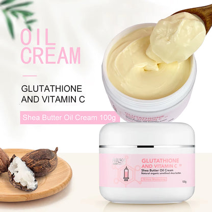 AILKE Glutathione and Vitamin C Skincare Set: Whitening Lotion, Moisturizing Cream, Lightening Soap, Spa Oil, and Glowing Body Cream