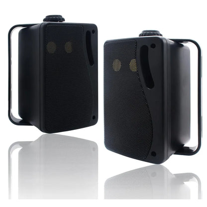 3.5'' Passive Outdoor Speakers Wired Waterproof 200W 3 Way Premium Mountable Wall Mount Speakers for Patio Marine Boat