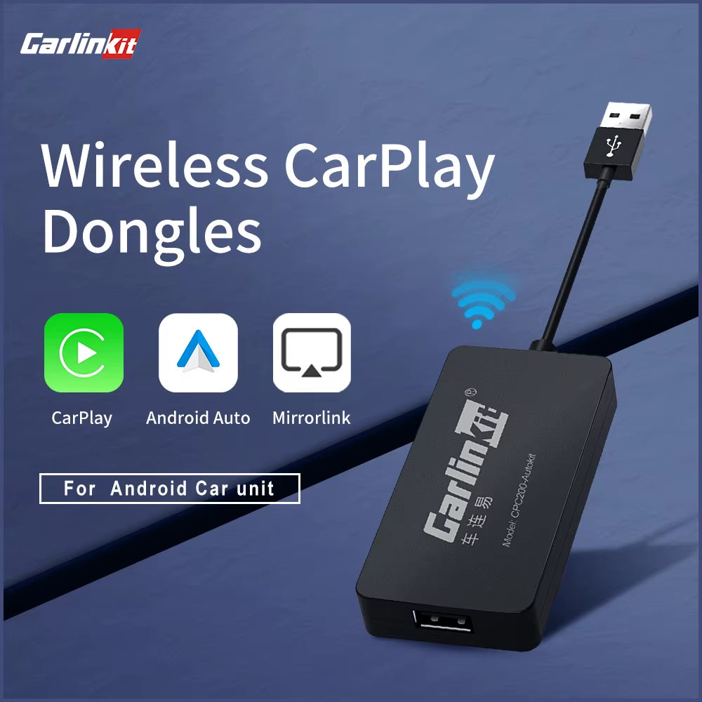 Carlinkit USB Wired/Wireless Carplay Dongle Wired/Wireless Android Auto AI Box Mirrorlink BT Auto Connect for Android Car Radio