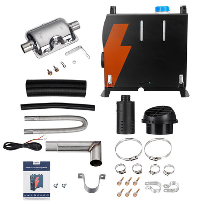 12V 5-8KW Car Diesel Air Heater Portable Parking Heater Heating LCD Display All-In-One with Remote Controlfor Car Trucks Boat Bus RV Trailer
