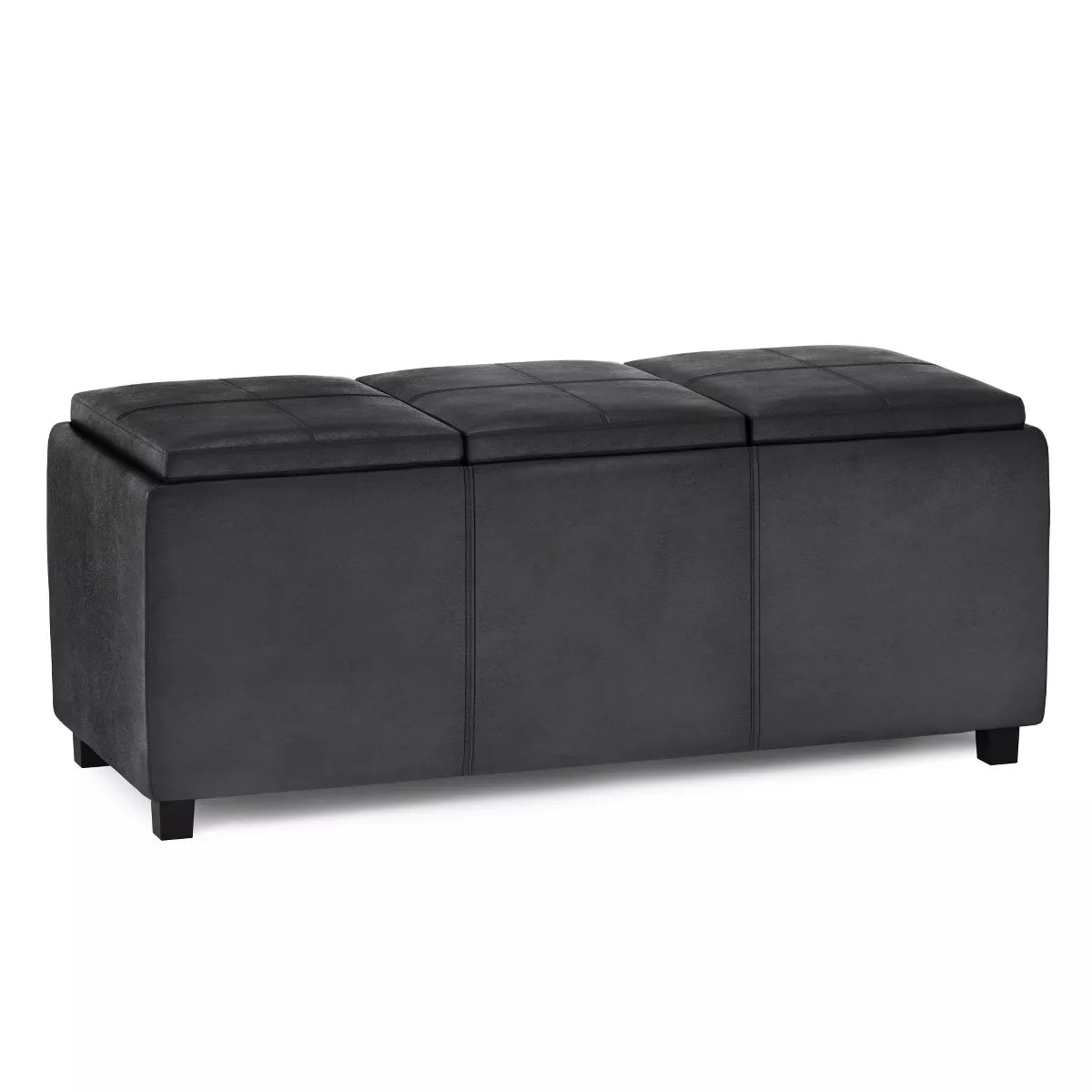 Franklin Storage Ottoman and Benches - Red