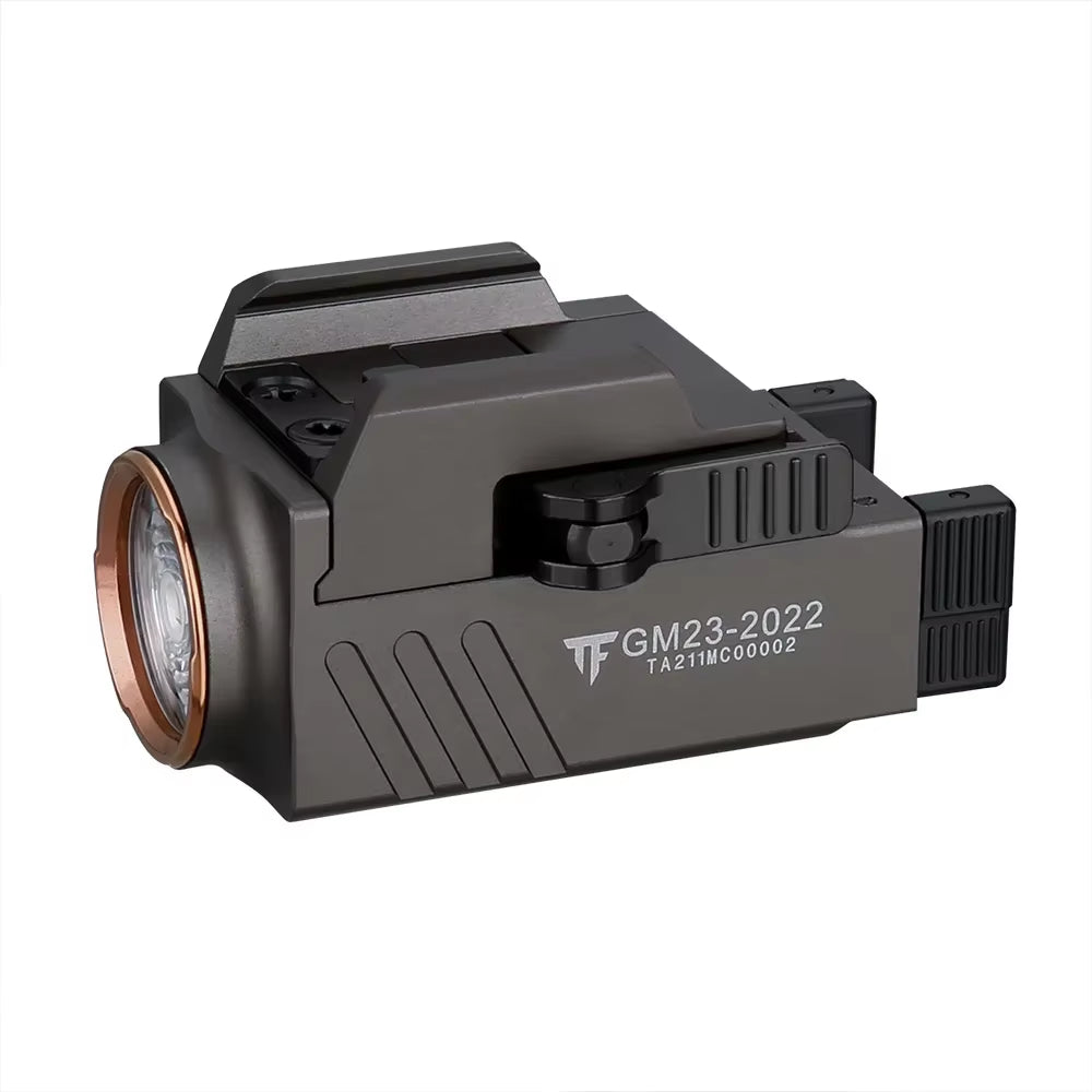 GM23 Tactical Led Flashlight 800LM USB Rechargeable Quick Release Lights for GL & 20Mm Picatinny Rail Tauru TX2