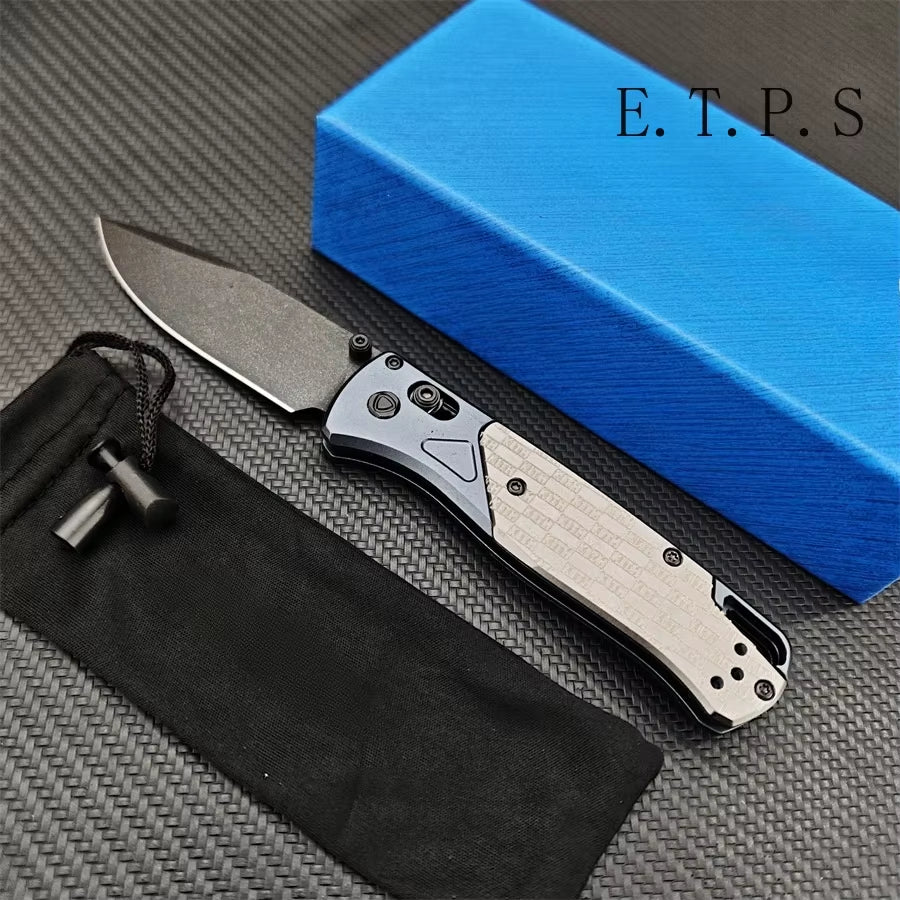 Kith Collaborates with BM for Limited Edition Bugout EDC Knife Featuring D2 Blade and Aluminum Handle - Ideal for Outdoor, Camping, and Hunting Use