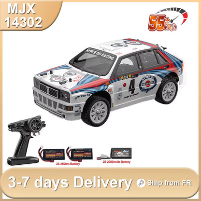 MJX 14302 V2.0 1/14 Scale Brushless Motor RC Off-Road Car - 4WD Remote Control Vehicle with 55Km/h High-Speed Racing and Drift Capabilities
