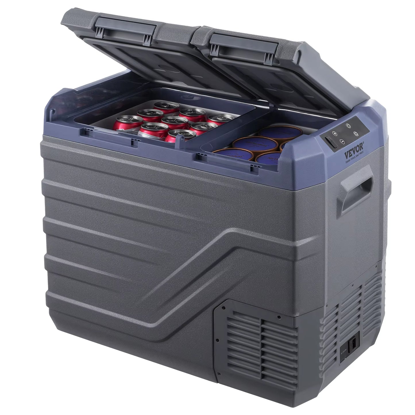 Succebuy Car Refrigerator 12 Volt Car Refrigerator Fridge 40 L Dual Zone -4℉-68℉12/24V DC 100-240V AC for Outdoor Camping RV