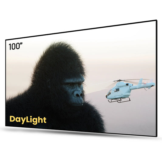 120Inch ALR Projector Cinematic Screen UST 16:9 170° Viewing Angle Ambient 95% Ceiling Light Giant Cinema Screen