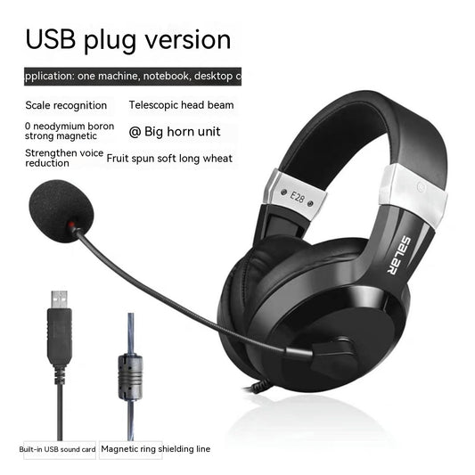 English Audio-Visual Customer Service Headset