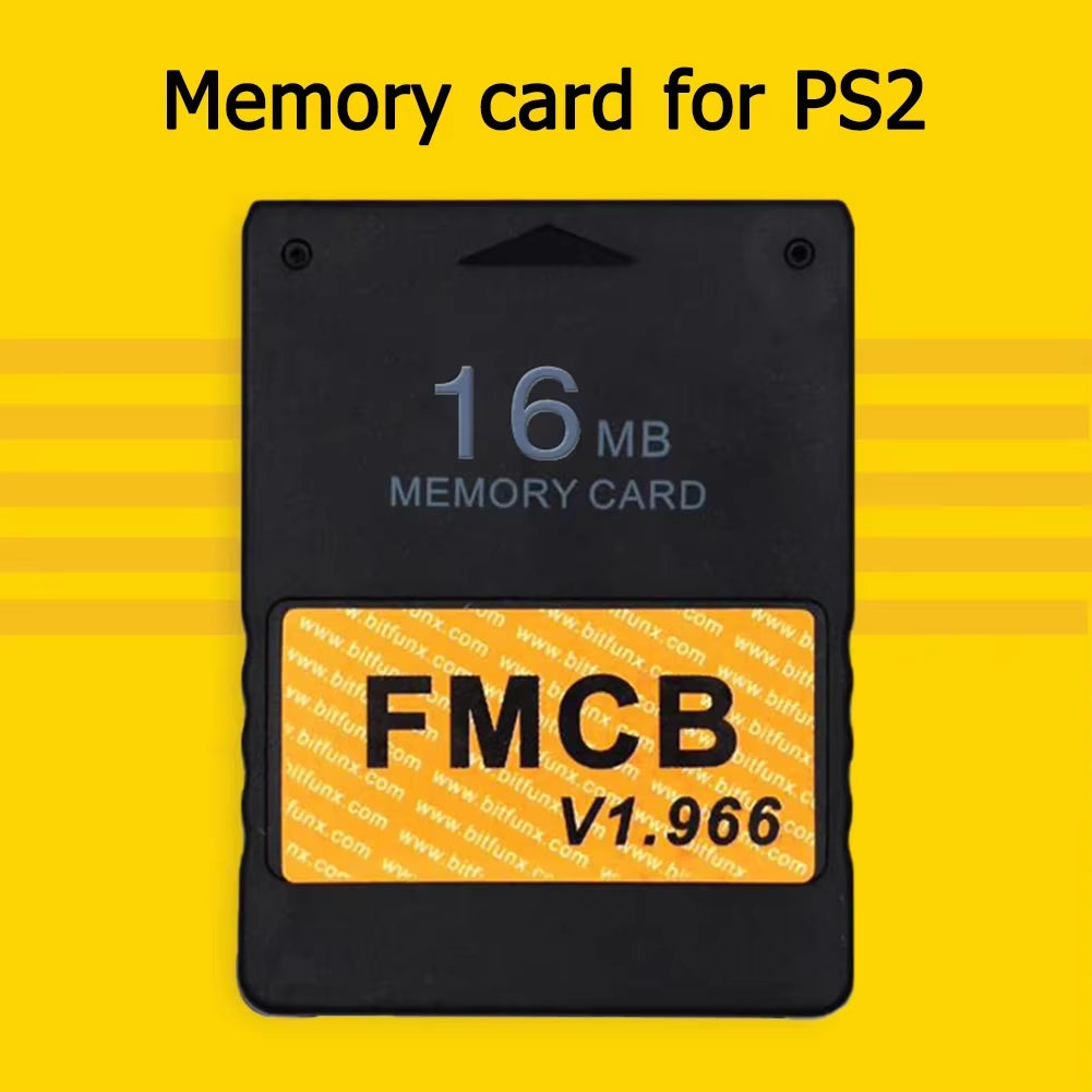 2025 Free Mcboot V1.966 Memory Card Compatible with All PS2 Consoles for Sony PS2 FMCB Game Saver 8MB/16MB/64MB Memory Card