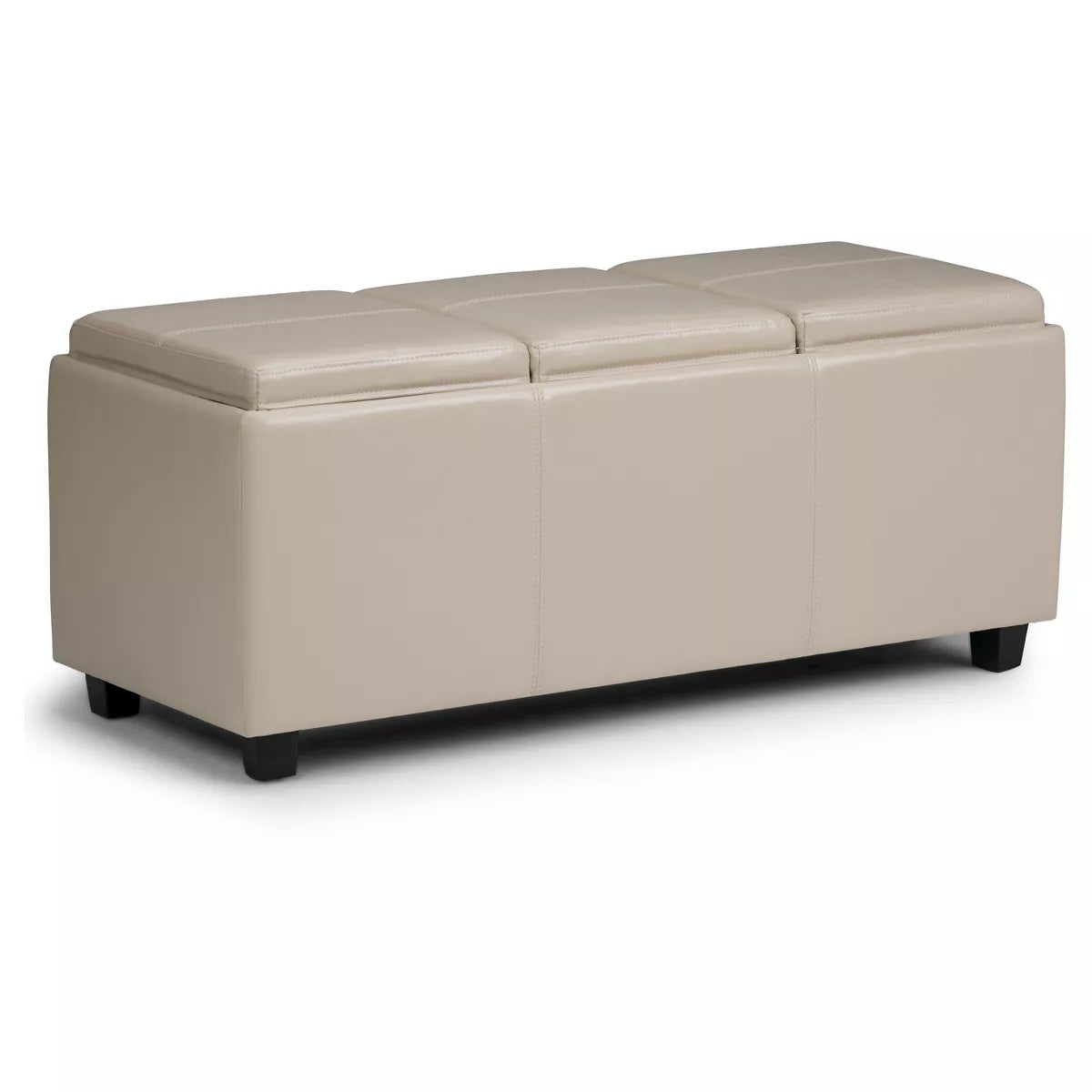 Franklin Storage Ottoman and Benches - Red