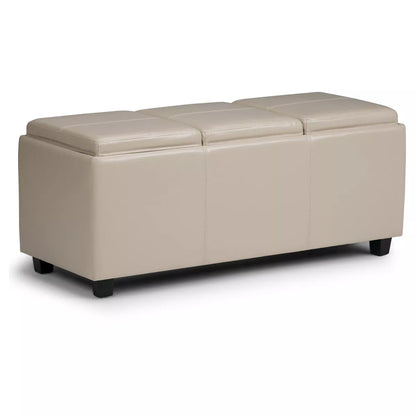 Franklin Storage Ottoman and Benches - Red