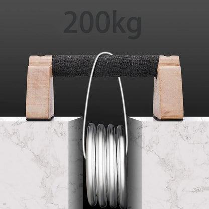 Push-Up Stand, 2 PCS Wood Pushup Bars Non-Slip Base Exercise Home Workout Equipment, Push up Bars & Calisthenics Bar, Supports Aerobics and Upper Body Strength Training for Men and Women