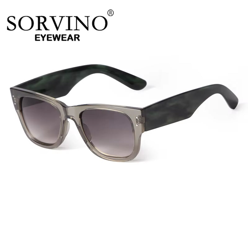 Trendy Square Sunglasses for Women and Men Retro Vintage 70S Sun Glasses Shades Black Tortoiseshell Frame UV Protection