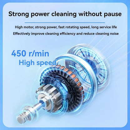Novulife Cordless Electric Spin Scrubber with 9 Replacement Head Dual Speed Electric Brush for Cleaning Power Bathroom Scrubber for Bathtub Tile Floor