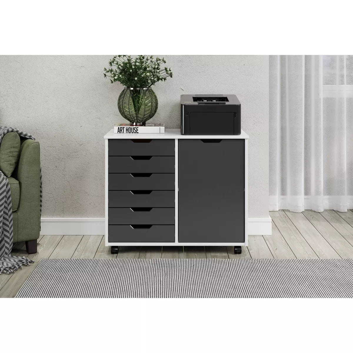 6 Door Drawer Roll Cart