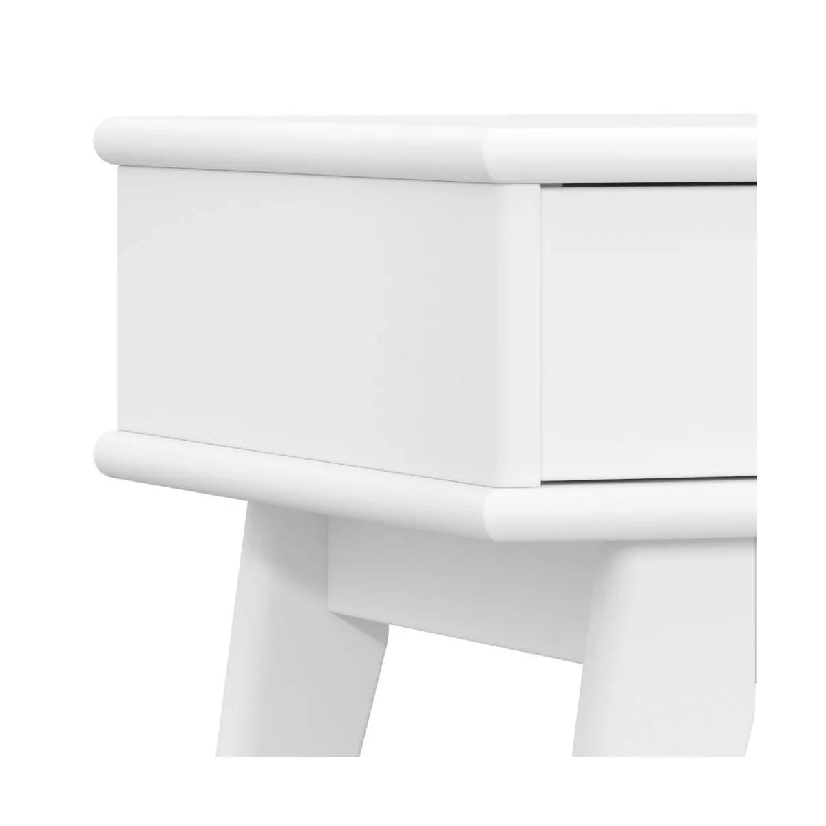 Tierney Mid Century End Table White