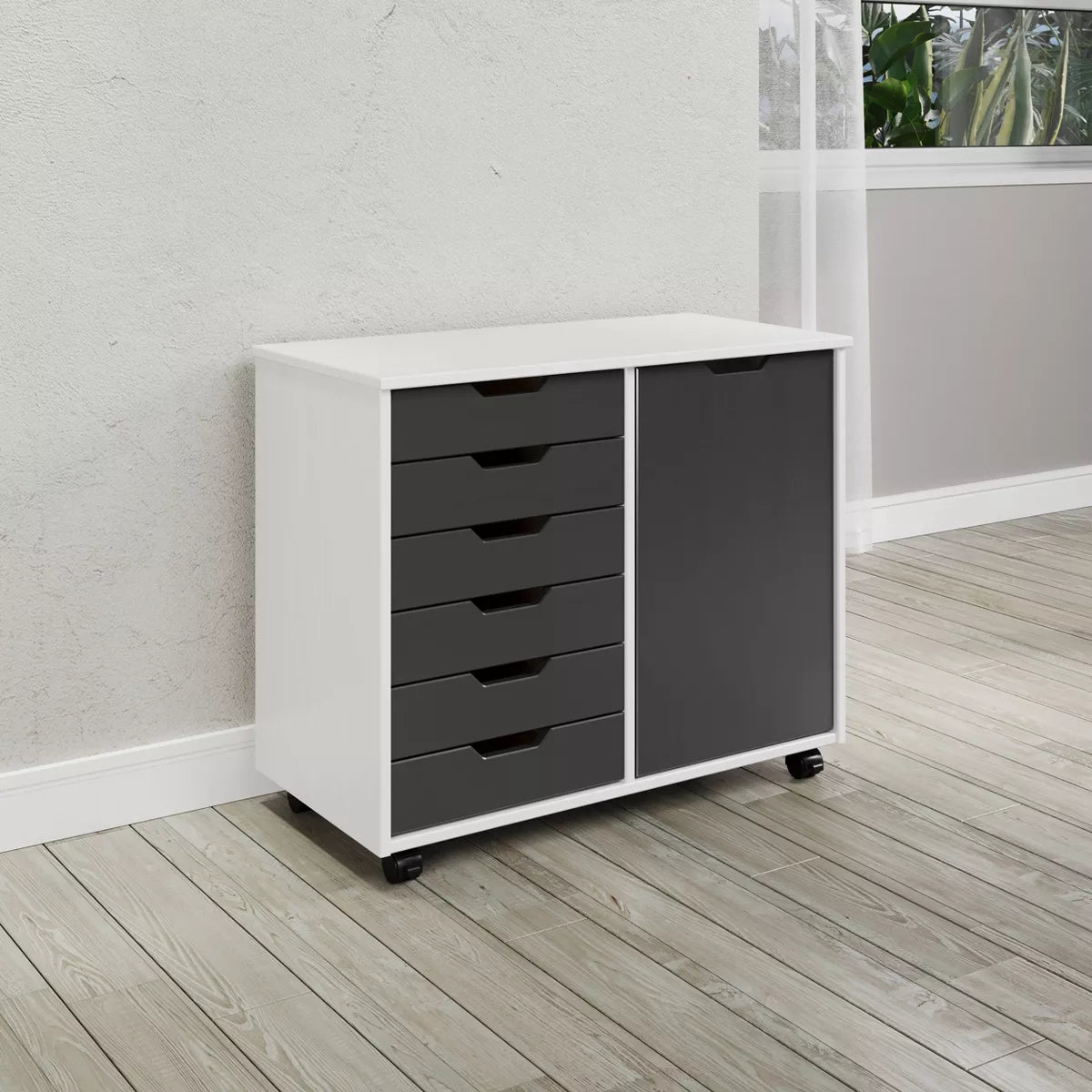 6 Door Drawer Roll Cart