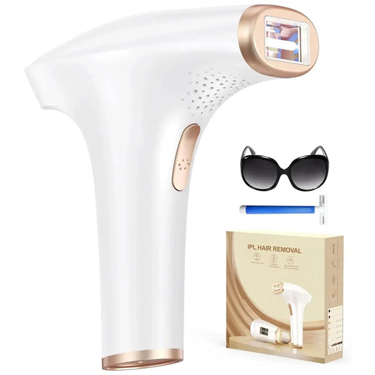 999900 Flashes IPL Hair Removal Device for Safe, Permanent, and Painless Treatment on Face and Body for Home Use by Men and Women