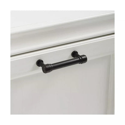 White Linen Hamper Decorative Wall Cabinet