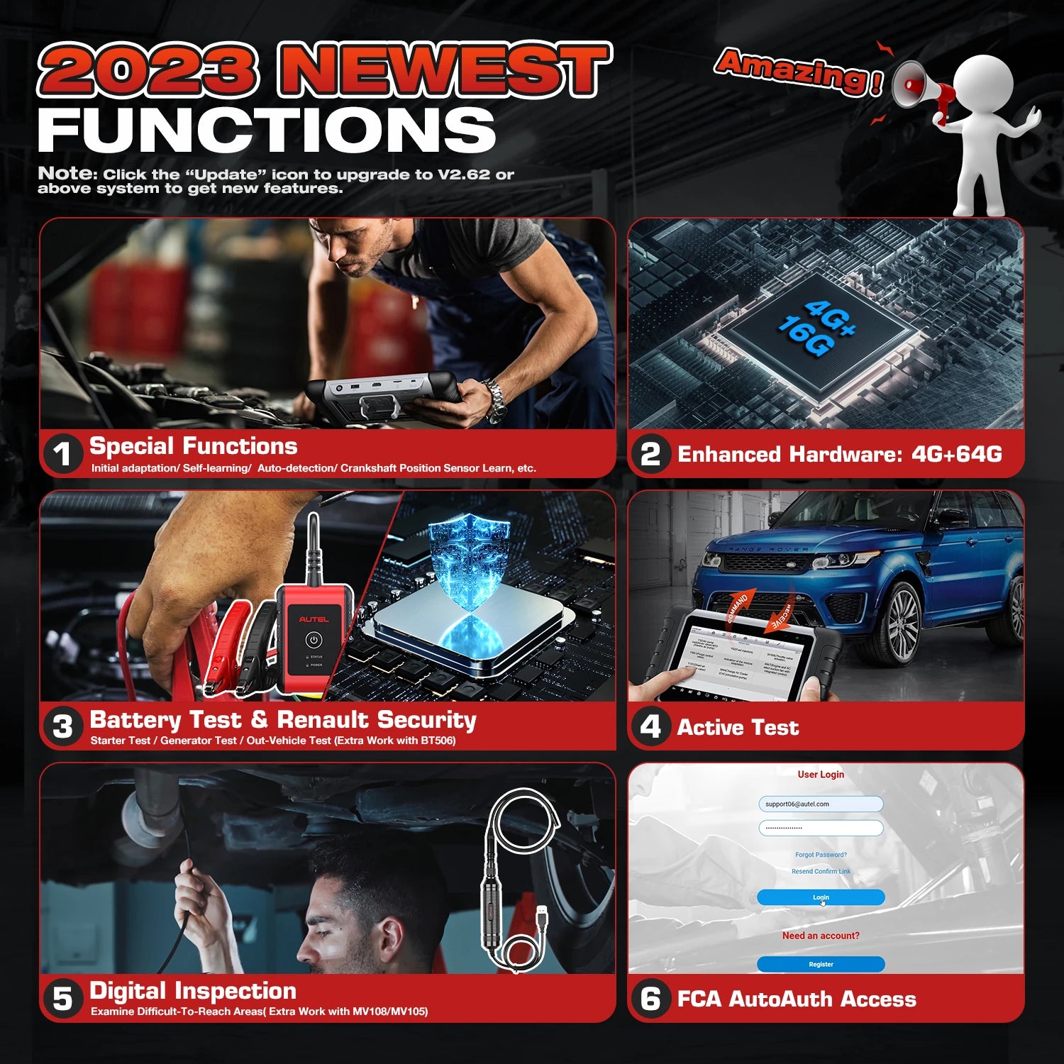 Autel Maxicom MK808BT PRO Car Bi-Directional Diagnostic Tools OBD2 Scanner Code Reader All System Diagnosis PK MX808S MK808S