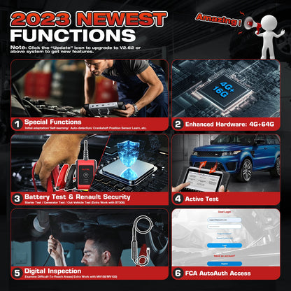 Autel Maxicom MK808BT PRO Car Bi-Directional Diagnostic Tools OBD2 Scanner Code Reader All System Diagnosis PK MX808S MK808S
