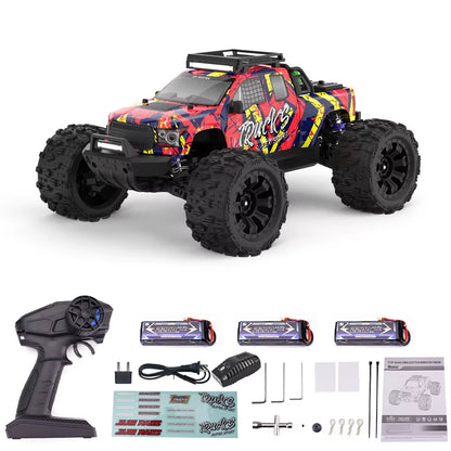 JIUSI PT14R V3 1/14 Scale 4WD RC Racing Truck with Brushless Motor, 3S Battery, and 80Km/H Speed - 2.4G Remote Control Off-Road Vehicle