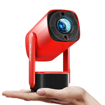  Freeone Portable Speaker Projector Android OS Wi-Fi 6 Auto-Focus Built-In-270° Rotation Stand 350 ANSI Lumens Bluetooth 5.2 Auto-Keystone Correction Netflix Youtube Ceiling Projector EVA Storage Bag EU Plug Global Version