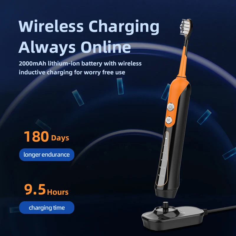S9 Sonic Electric Toothbrush Cordless USB Rechargeable Whitening Toothbrush Waterproof Ultrasonic Automatic Tooth Brush