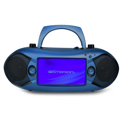 Emerson 7" Bluetooth DVD Boombox W AMFM Radio, Stereo Speakers & Multi-Media