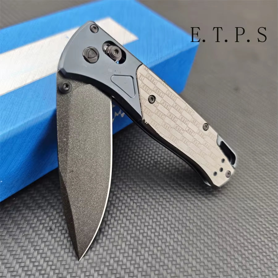 Kith Collaborates with BM for Limited Edition Bugout EDC Knife Featuring D2 Blade and Aluminum Handle - Ideal for Outdoor, Camping, and Hunting Use