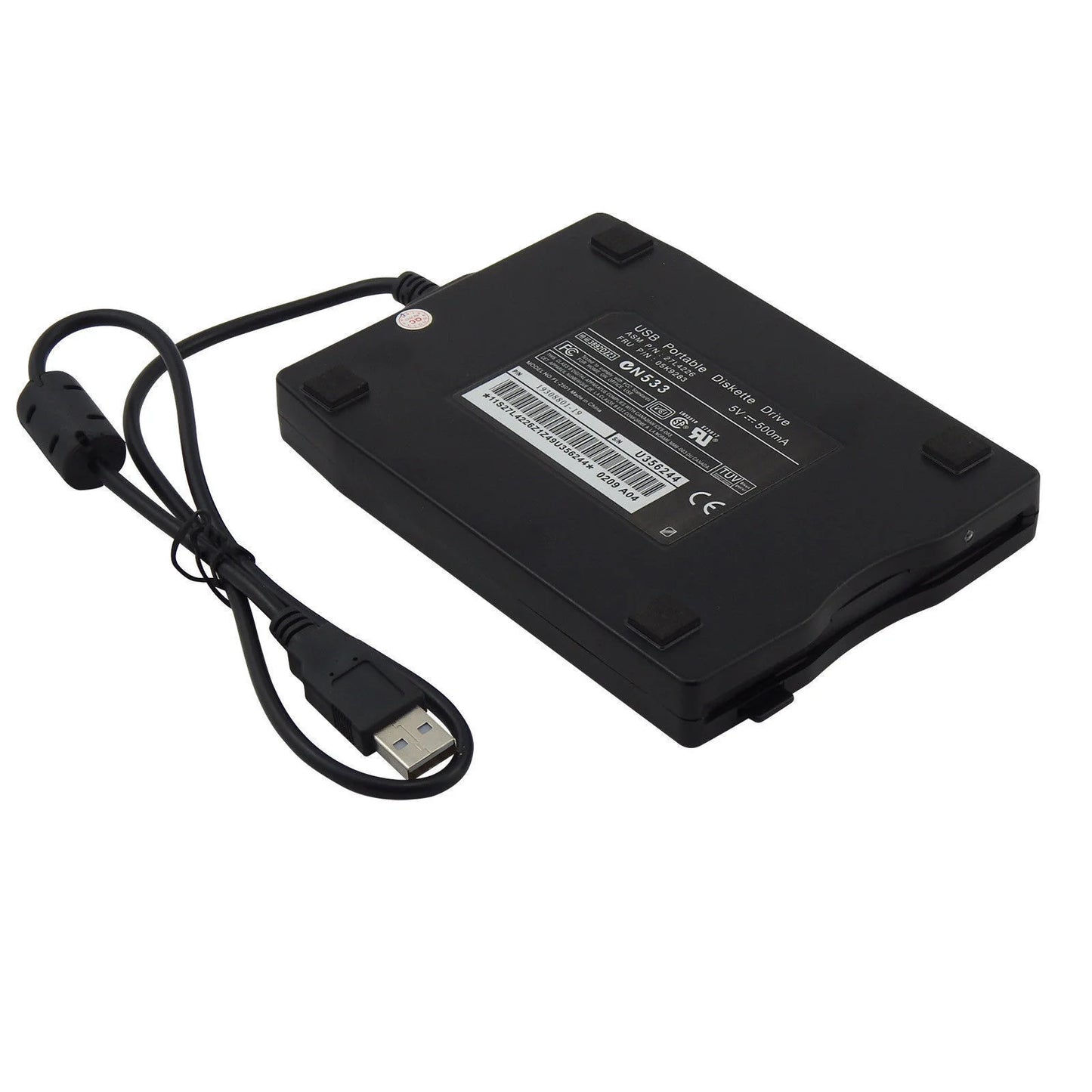3.5” USB 2.0 Data External Floppy Disk Drive 1.44MB for Laptop PC Win 7/8/10 Mac