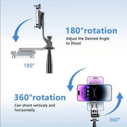 C01 Telescopic Selfie Stick Tripod Monopod Stand Mobile Phone Support Wireless Gimbal Stabilizer for Iphone Android Holder