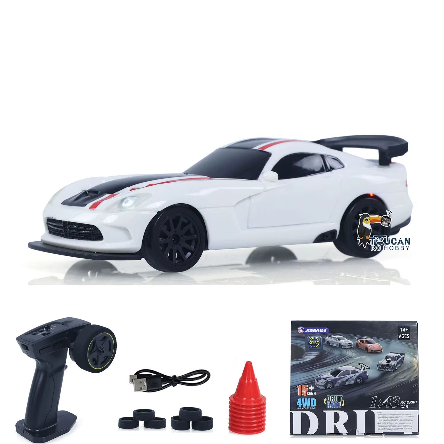 US Stock RC Drift Car 1/43 RTR Race 4WD Gyro Four-Wheel Drive Radio Control High Speed Model 2.4G Racing Drifting Cars Toy Model
