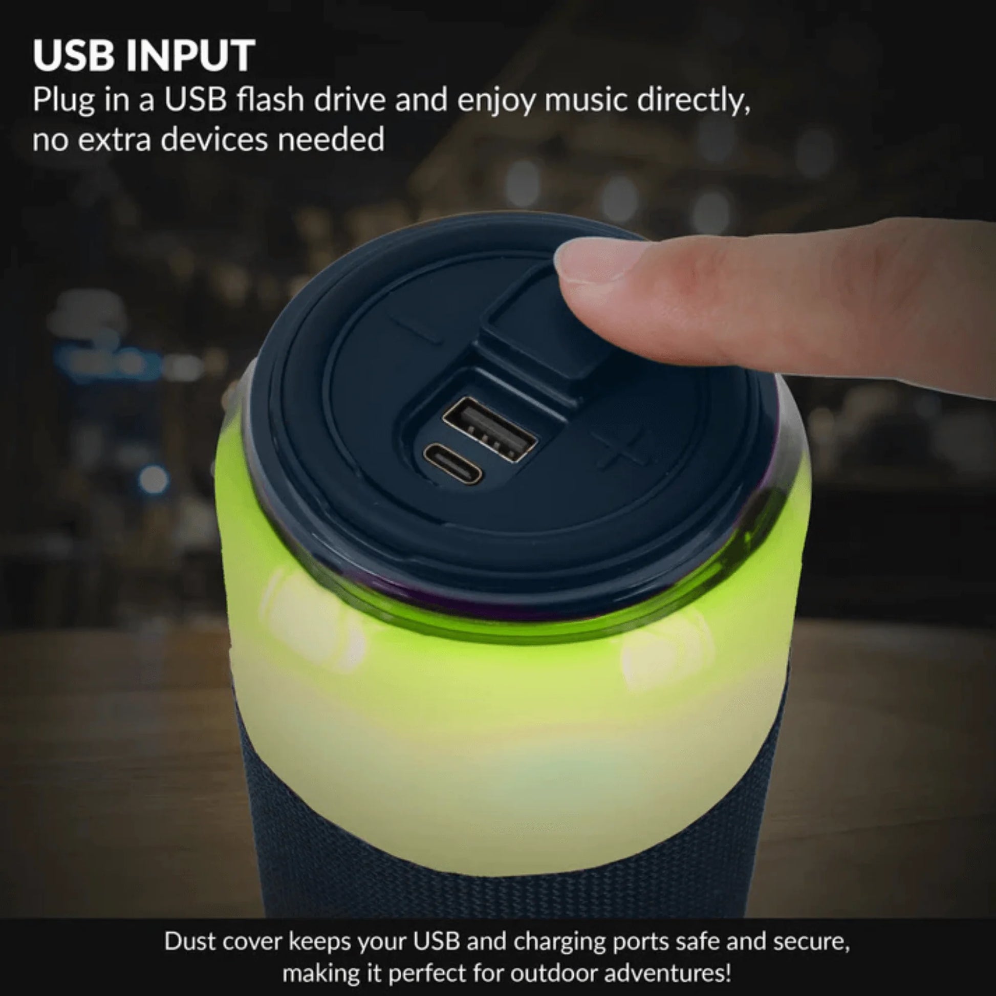 Supersonic Sodaboom Portable Bluetooth Speaker