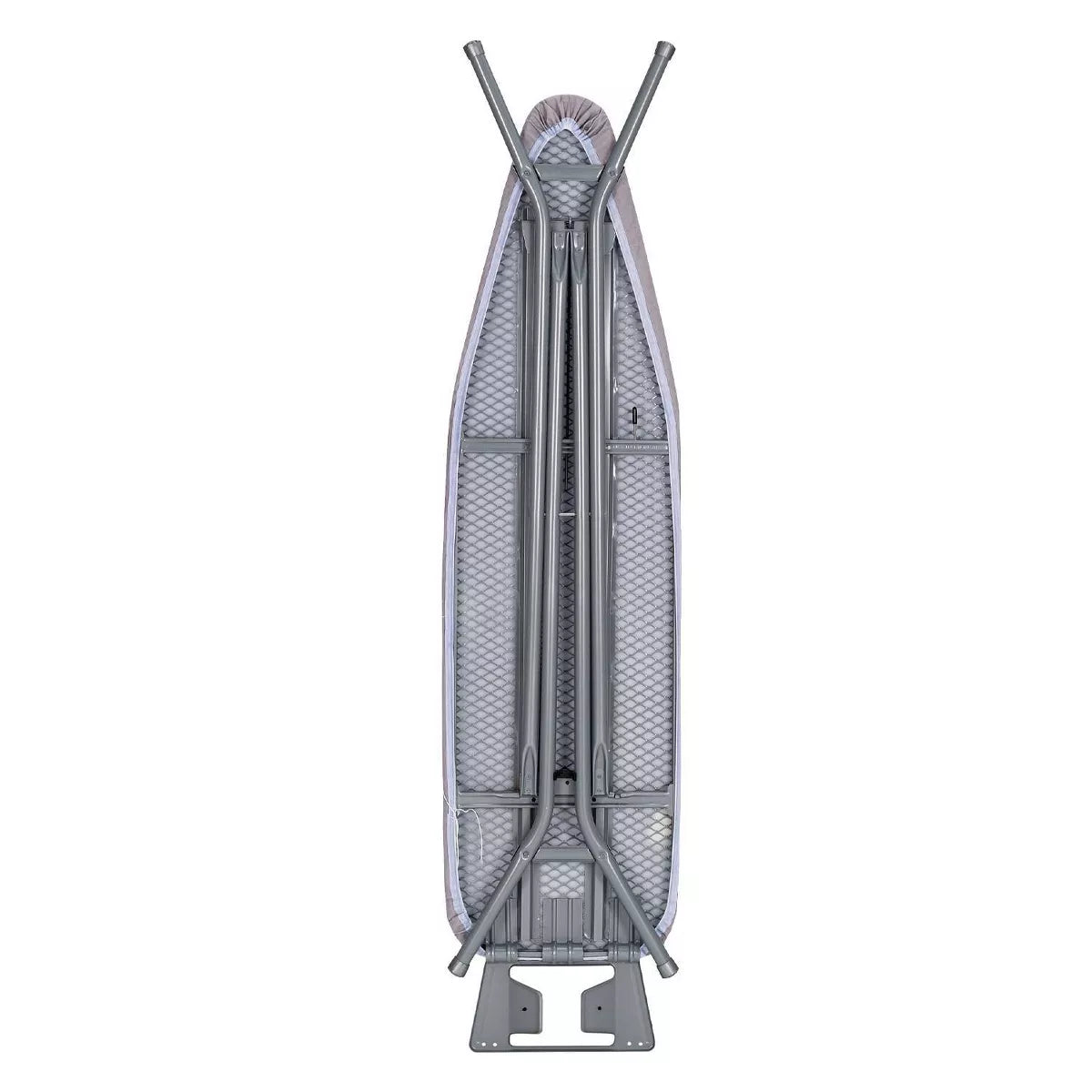 Home Products Light Gray 4-Leg Mesh Top Ironing Board with Integrated Iron Rest