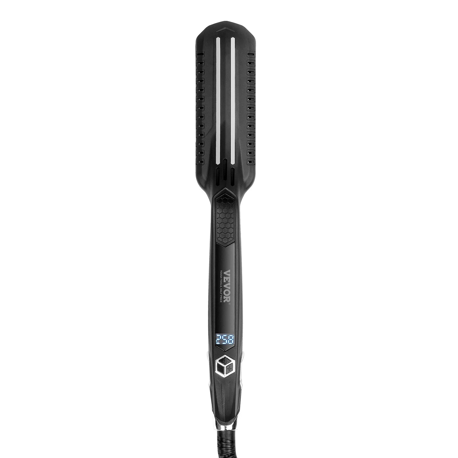 Hair Straightener, 1.5-Inch Titanium Flat Iron, Dual Infrared Hair Straightener Flat Iron with LCD Display and 19 Temp Levels -  Dual Voltage 110V/240V for Salon Home Travel Use