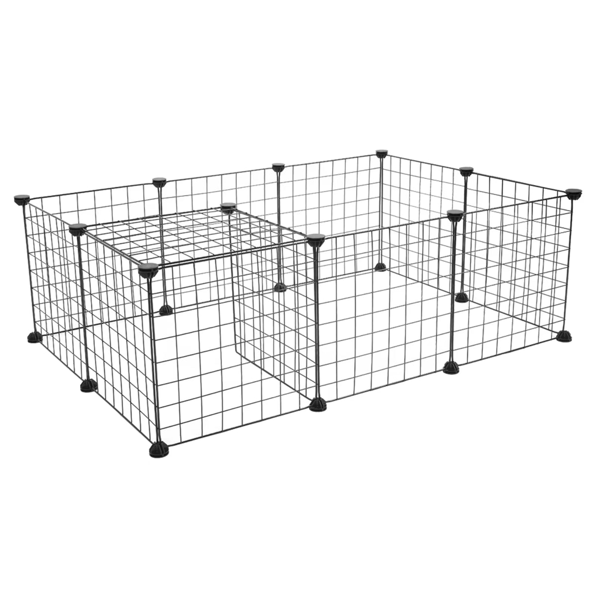 Indoor Portable Metal Wire Playpen for Small Animals - Ideal for Guinea Pigs and Rabbits