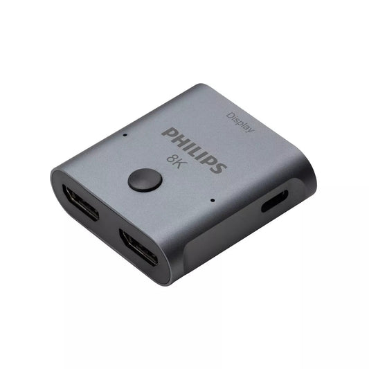 Philips 8K HDMI 2-Port Switch in Silver