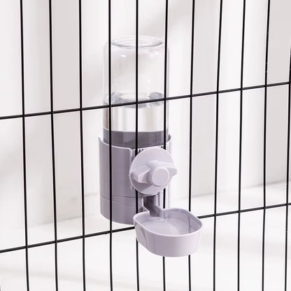 Automatic Pet Feeder Cage Hanging Bowl Water Bottle Food Container Dispenser for Puppy Cats Rabbit Birds Pet Feeding Product