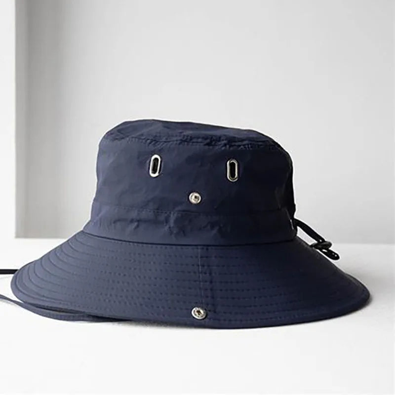 UV Protection Summer Sun Hats for Outdoor Activities - Versatile Fishing, Hunting, Hiking, and Camping Visor Bucket Hat with Neck Flap for Men and Women