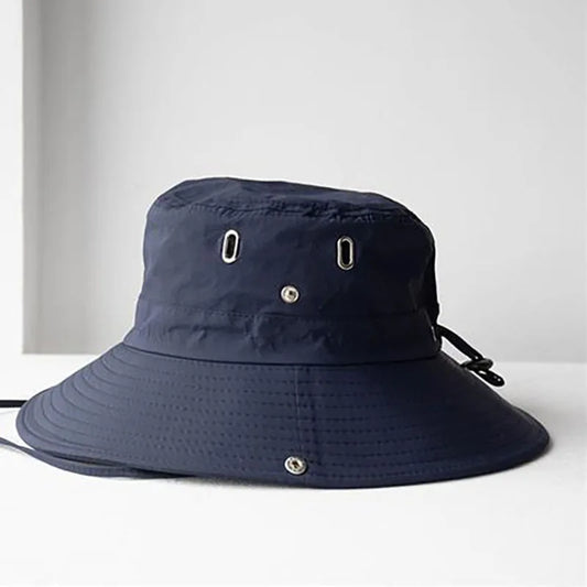 UV Protection Summer Sun Hats for Outdoor Activities - Versatile Fishing, Hunting, Hiking, and Camping Visor Bucket Hat with Neck Flap for Men and Women