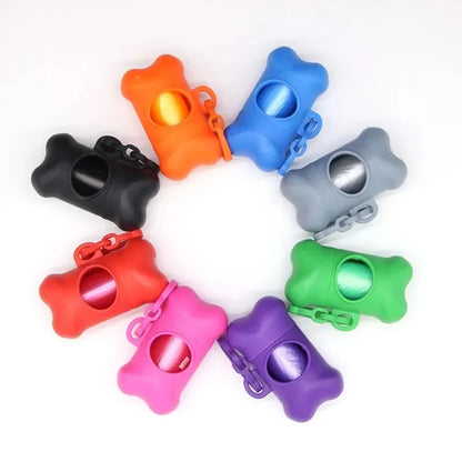 Bone-Shaped Pet Waste Bag Dispenser for Dogs - Convenient Cleaning Solution for Outdoor Use