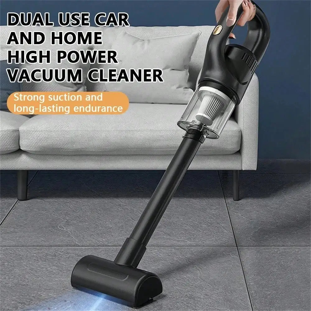 Portable Wireless Handheld Vacuum Cleaner, Car Vacuum Cleaner. Dual Use for Car and Home - Comes with 3 Brush Heads. USB Rechargeable (Includes 1800Mah Lithium Battery). 3100Pa Strong Suction, Detachable Dust Cup. Ergonomic Handle, Compact and Portable