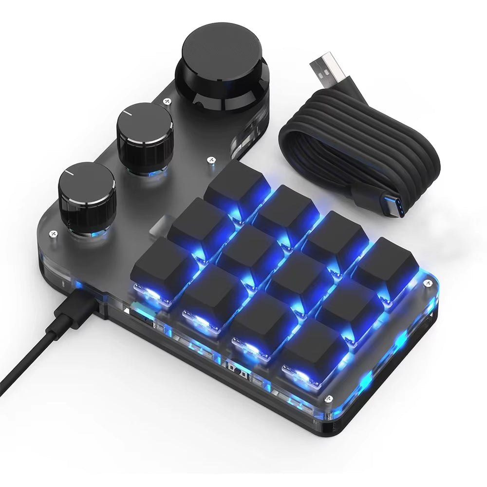 RGB Mechanical Keyboard with Custom Macro Programming PS Gaming Bluetooth Keypad Hotswap for Tablet Keyboard for MX Switch