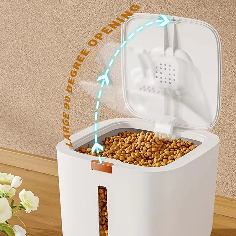 Pet Food Storage Barrel Large Storage Barrel Food Sealed Moisture-Proof Cat Food Barrel Storage Cat Food Dog Food Barrel Pet Foo