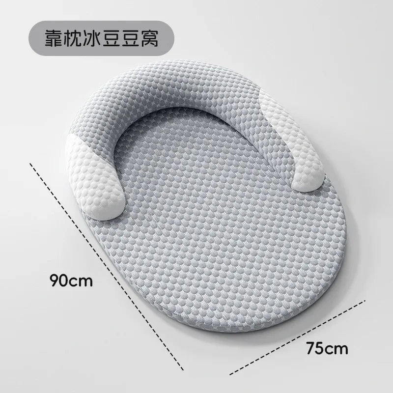 Premium Cooling Pet Mat for Dogs and Cats - Removable and Washable Ice Silk Bed for Ultimate Comfort