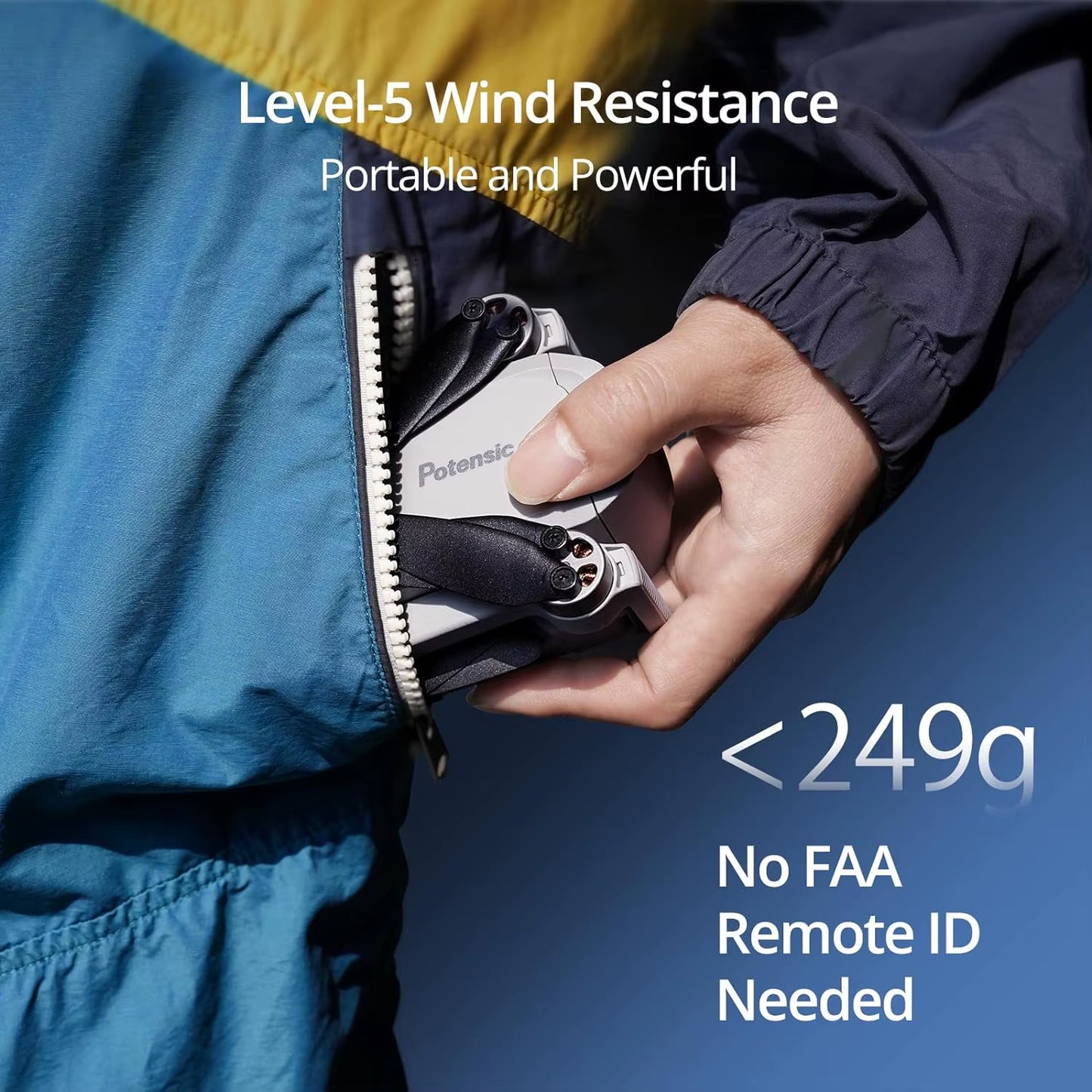 Drones under 249G GPS Auto Return Single Axis Gimbal EIS Professional Drone Max 4-KM Waypoint Flight Follow Me-Atom SE