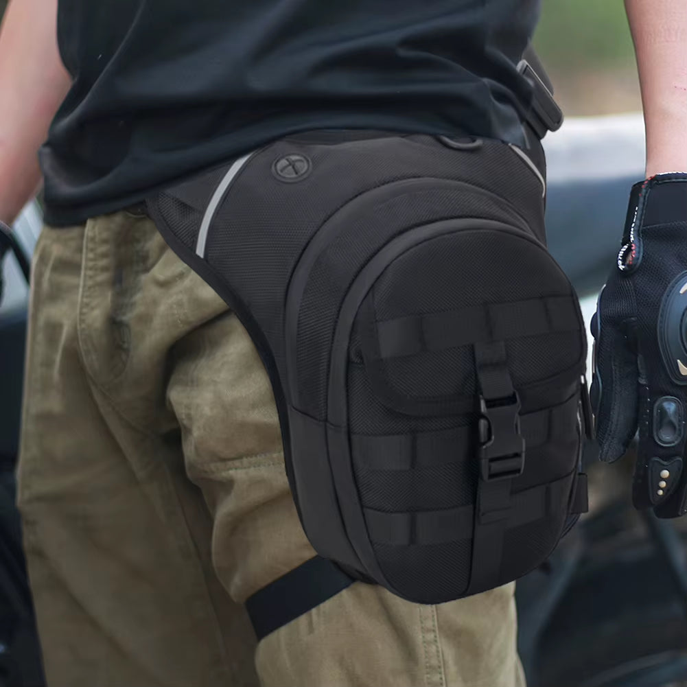Waterproof Motorcycle Waist Bag Motorbike Riding Drop Leg Bag Men Outdoor Thigh Bag Breathable Moto Bag Large Capacity Chest Bag
