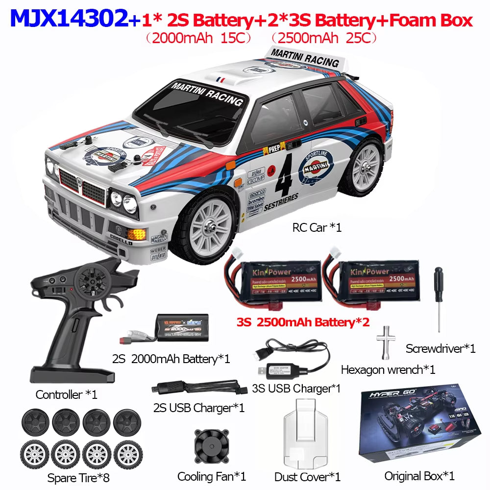 MJX 14301 14302 14303 1/14 RC Car 55Km/H Brushless HYPER GO 2.4G Remote Control 4WD Off-Road High Speed RC Car Truck Hobby Toy